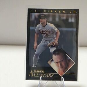 1992 Fleer '92 All-Stars Cal Ripken Jr Card 20 Of 24 Orioles Insert Baseball